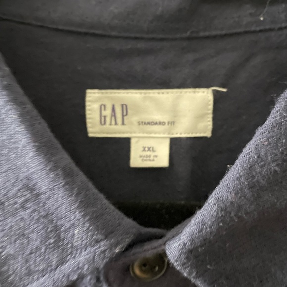 GAP Button Down Shirt- Men’s Size XXL, Blue - Picture 2 of 2